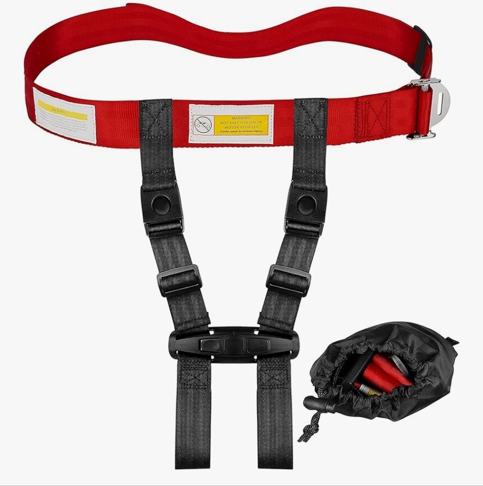 Red and Black Men's Harness